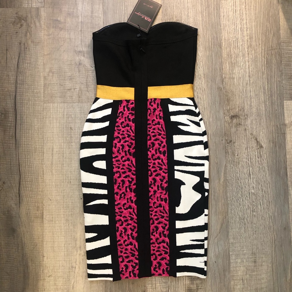 HOUSE OF CB Animal Print Dress